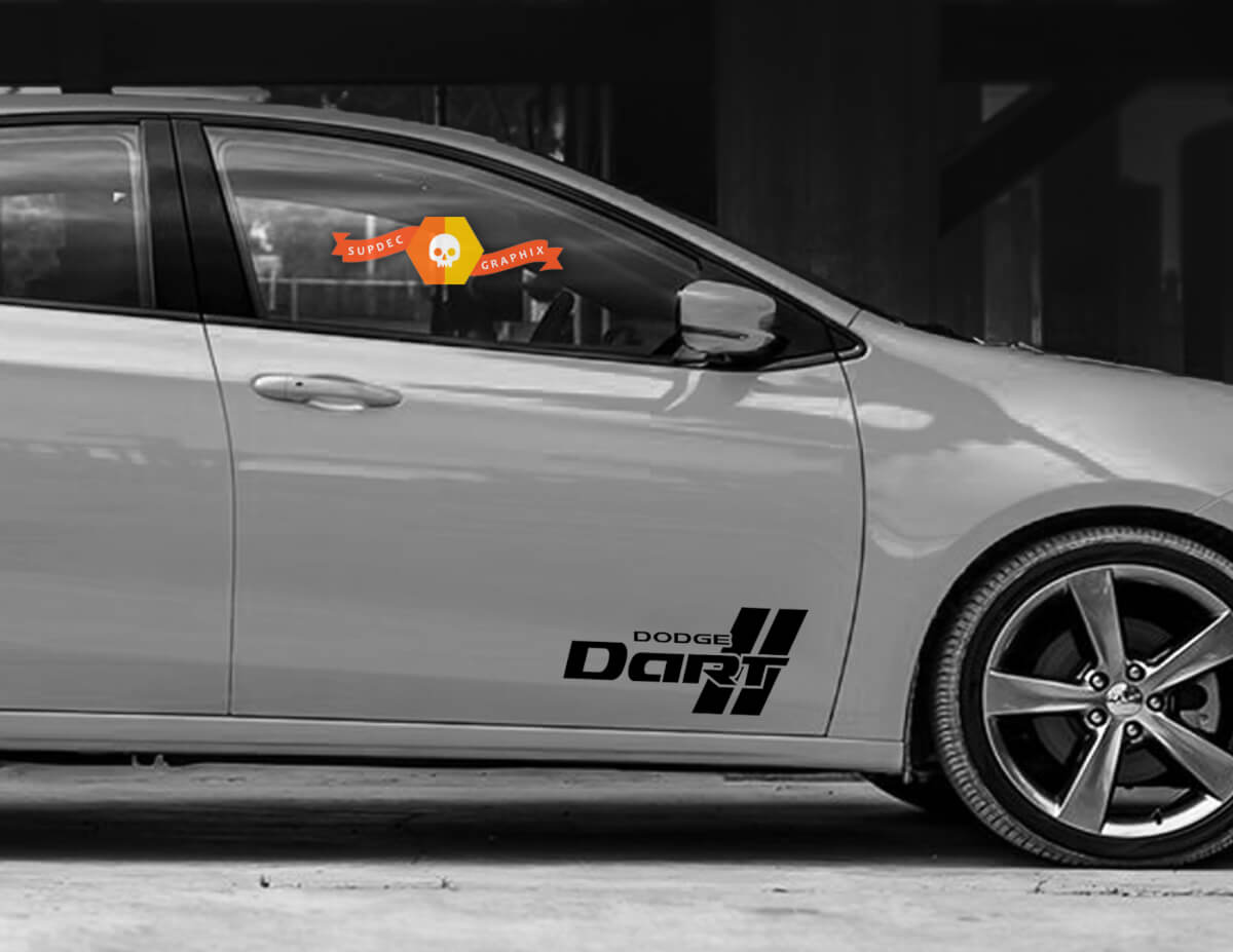 2013 2014 2015 2016 13 14 15 16 2023 Dodge Dart logotipo de la puerta Juego de calcomanías
