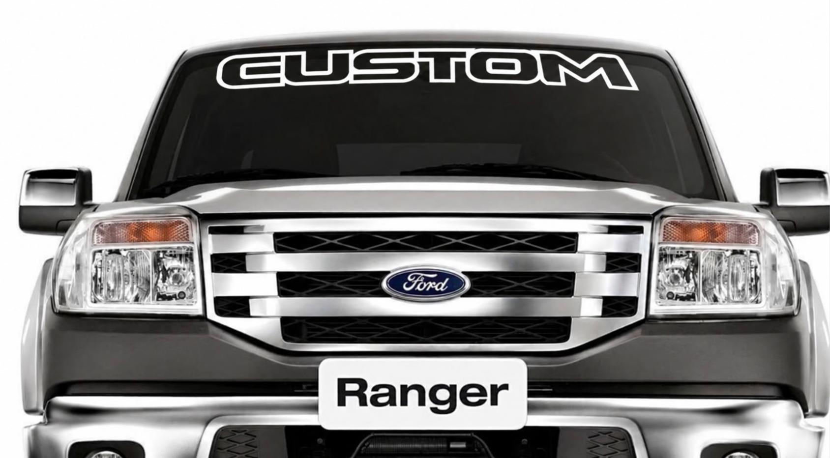Vinilo adhesivo de parabrisas con contorno PERSONALIZADO para Ford Ranger 1950-2017