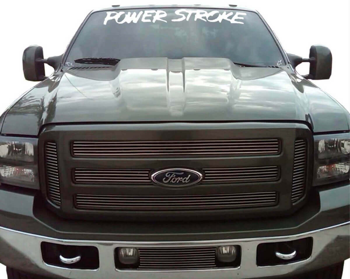 Calcomanía Vinilo para Parabrisas Power Stroke para Musclecar Expedition 1950-2017