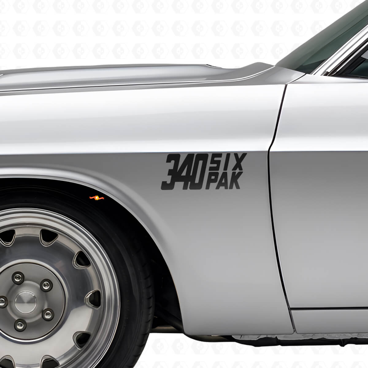 Kit de vinilos laterales Six Pak 340 para Dodge Viper Charger Ram Challenger