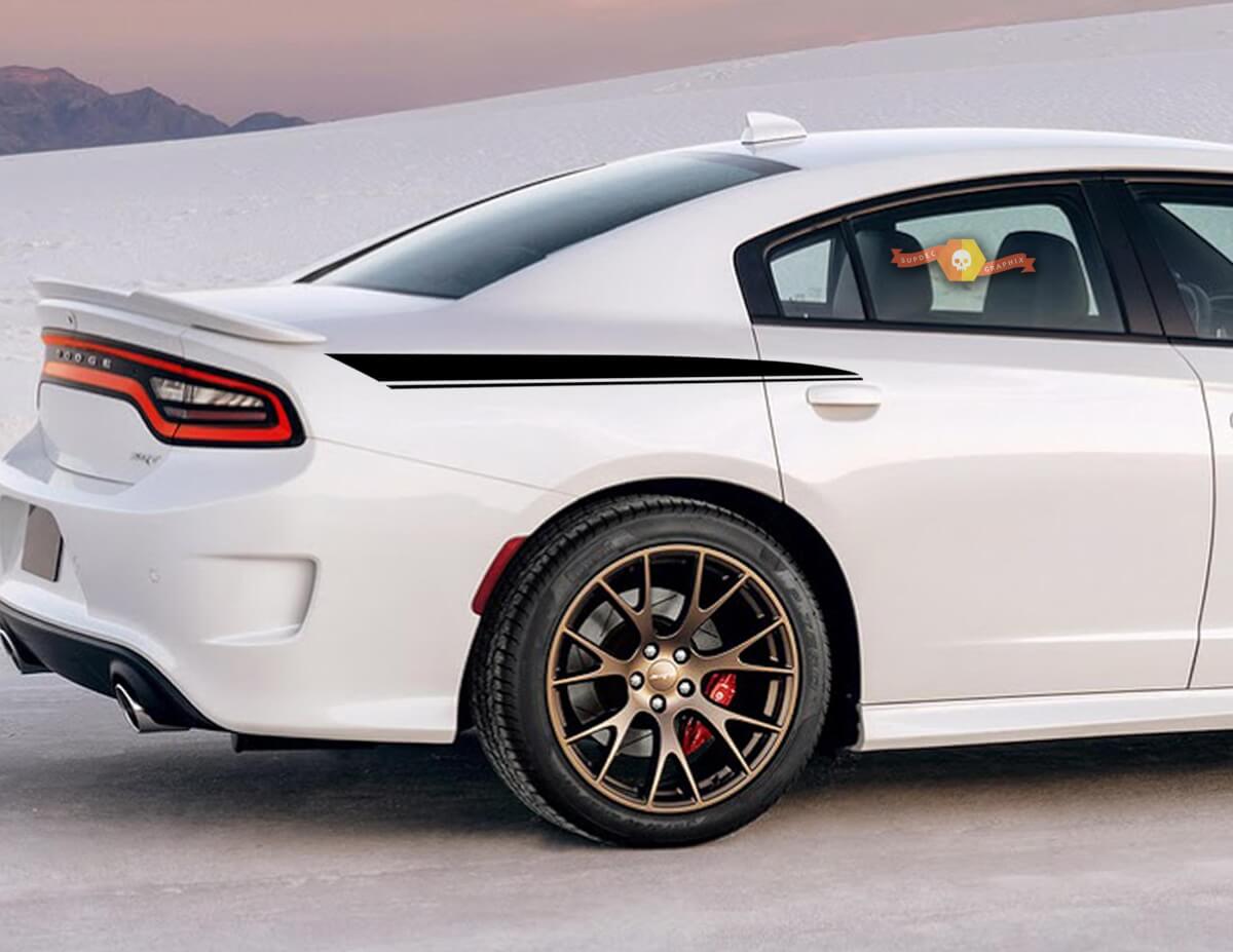 Kit de vinilo adhesivo de raya lateral trasera para Dodge Charger