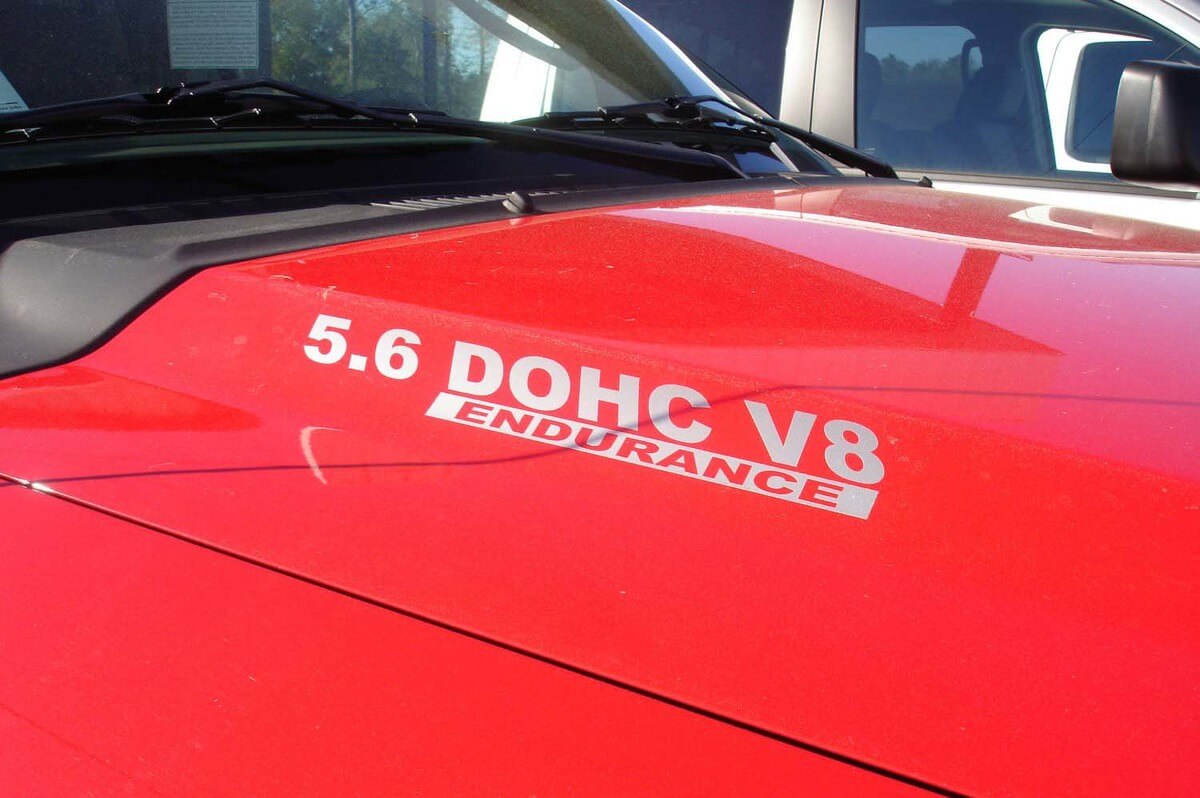 Kit de Vinilos para Capó Endurance 5.6 DOHC V8 para Nissan Titan