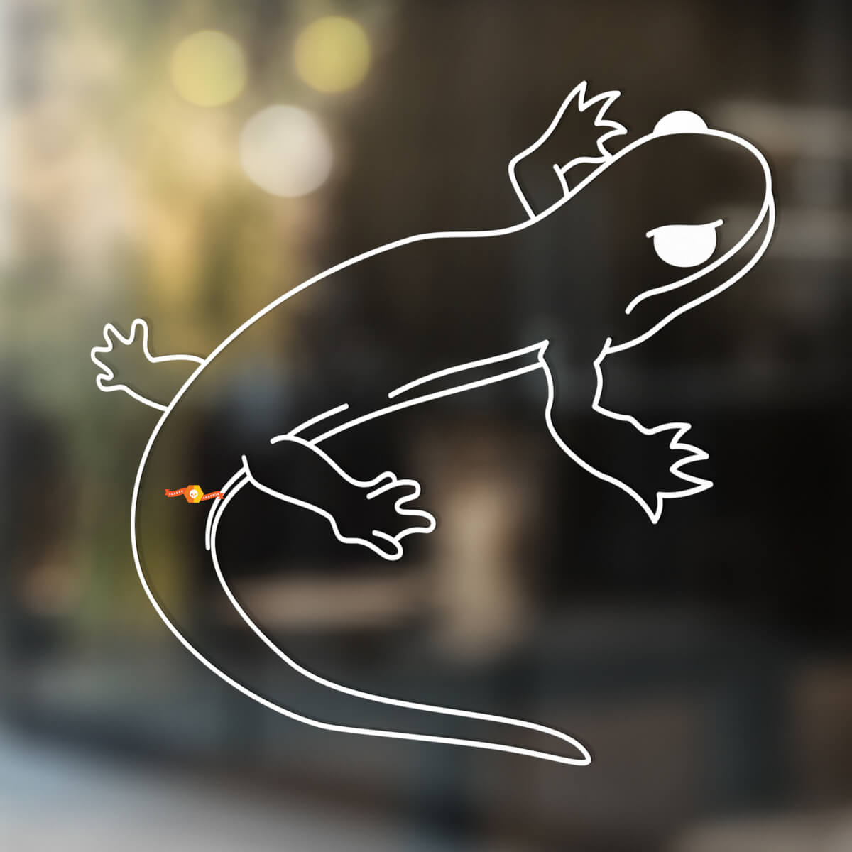Gecko lagarto vinilo arte pared ventana baño pegatina calcomanía #13
