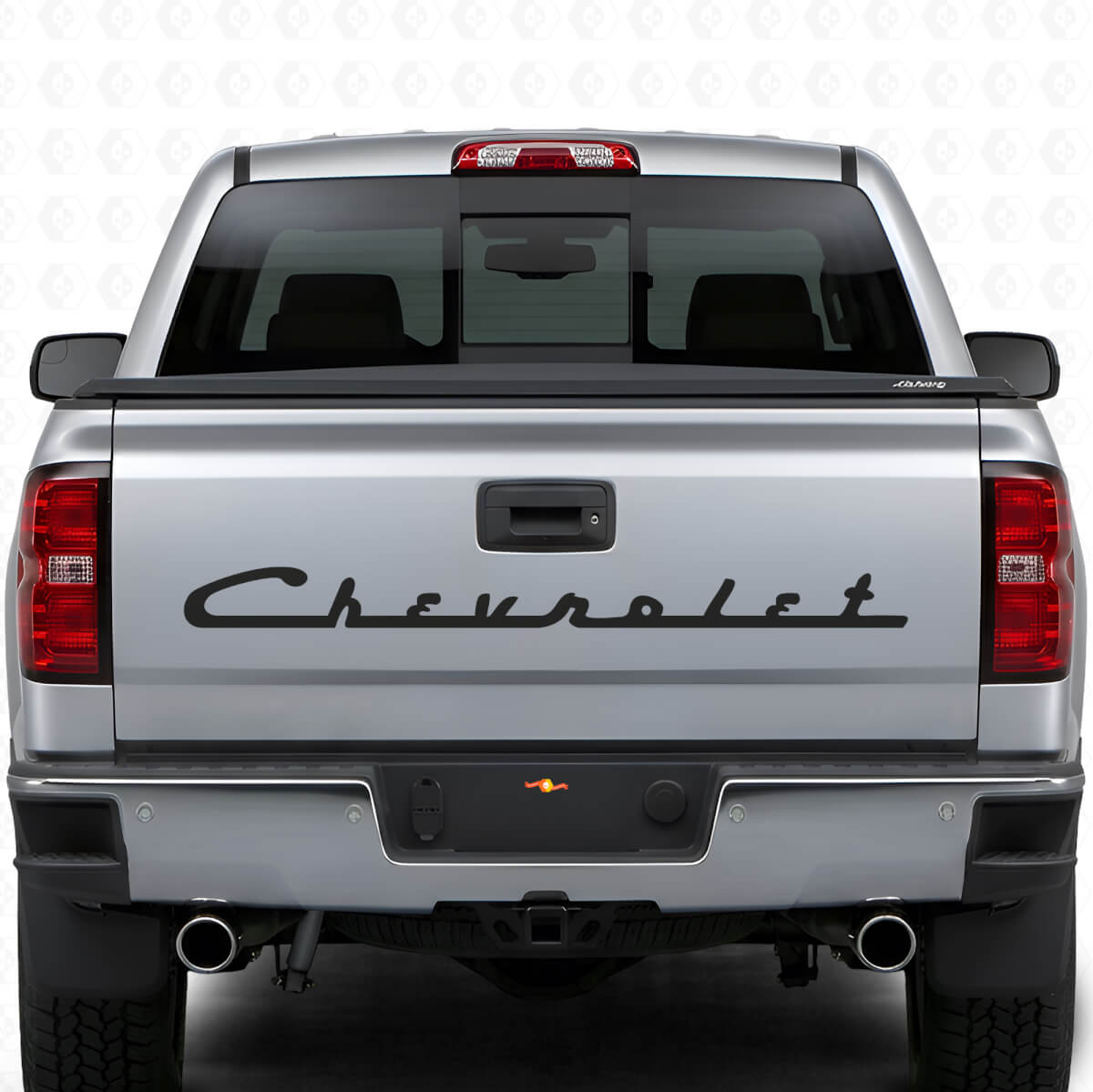 Calcomanía de vinilo con letras Chevrolet estilo retro para portón trasero de camiones Chevy