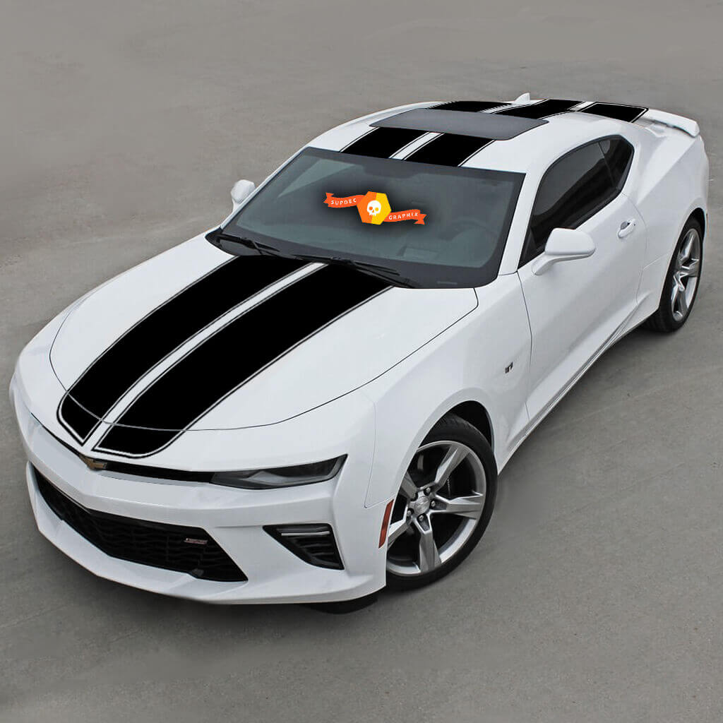 Chevrolet Camaro 2016- 2018 Top Rally Sport Stripes con techo
