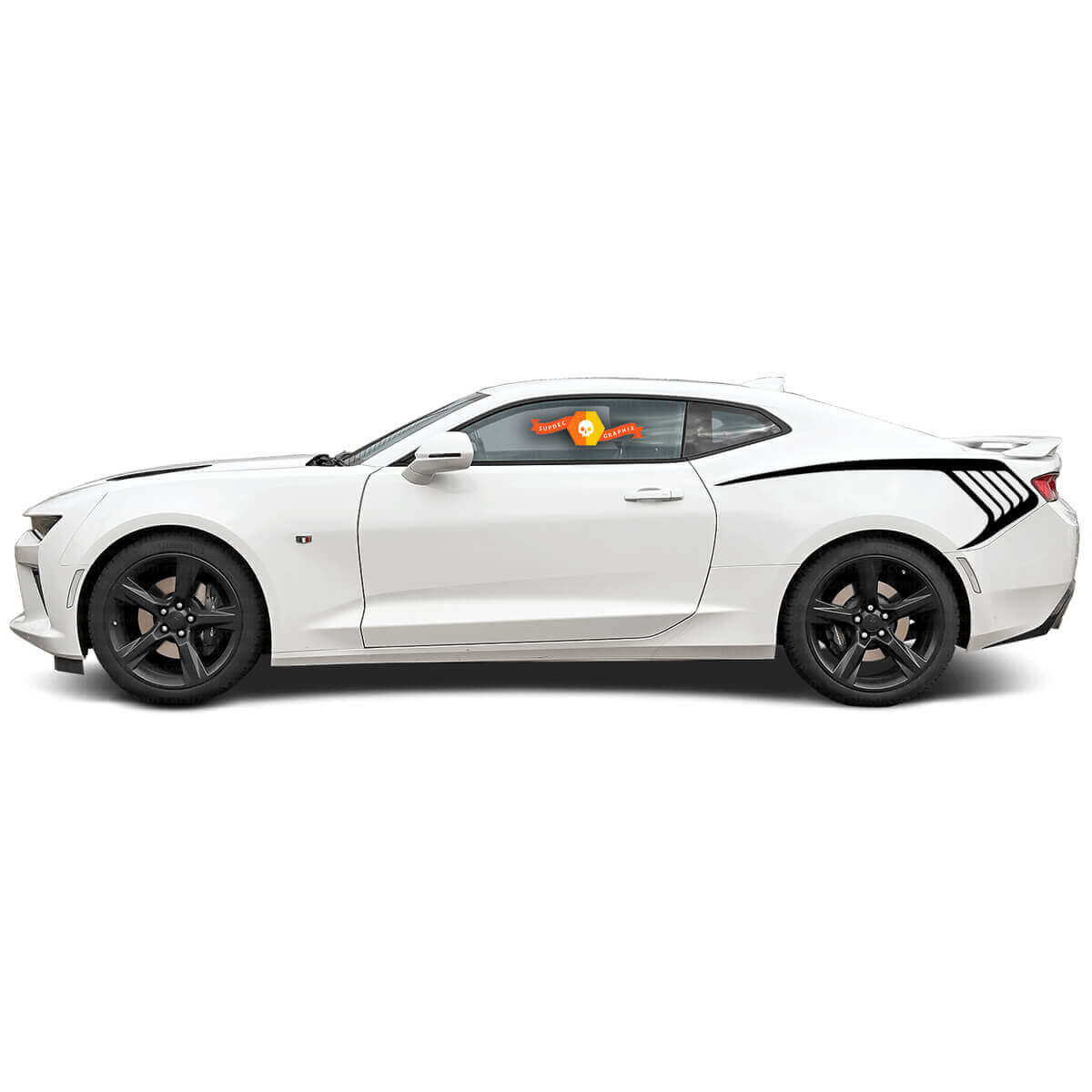 Calcomanías de vinilo de raya de acento lateral trasero para Chevrolet Camaro 2016-2018