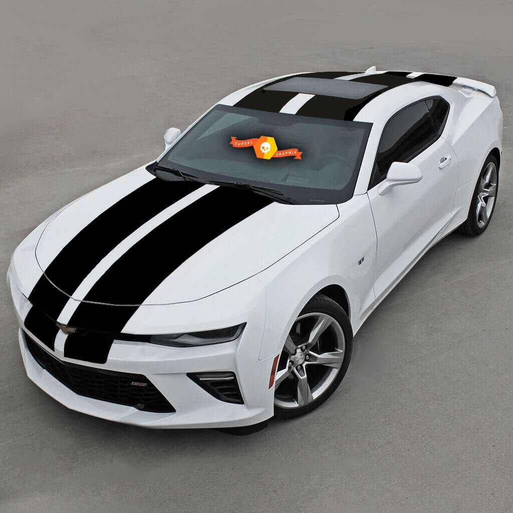 Chevrolet Camaro 2016- 2018 Over The Top Racing Rayas dobles de vinilo
