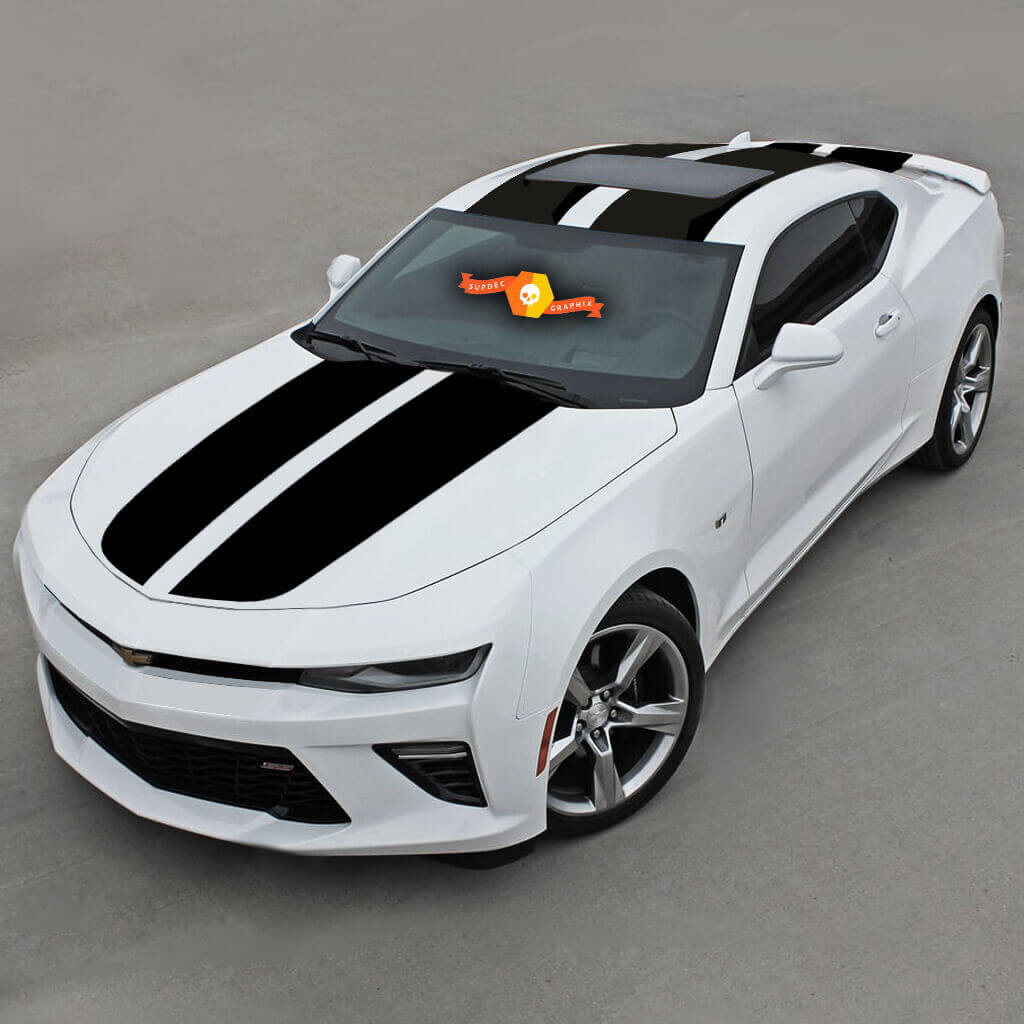 Chevrolet Camaro 2016 -2018 Over The Top Racing Doble Vinilo Rayas

