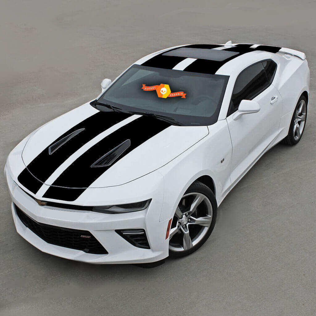 Chevrolet Camaro 2016-2018 -ss- Rayas de vinilo doble Top Racing