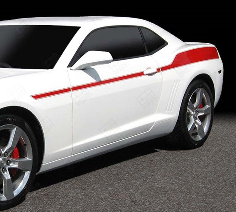 Racing Sport Upper Stripe Pair — Adhesivo de vinilo (lateral) para Chevrolet Camaro 2010-2015