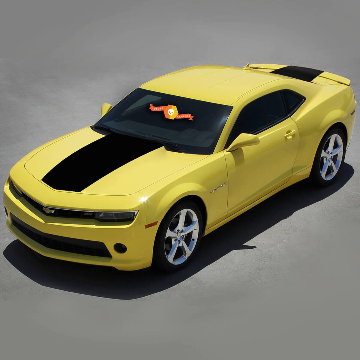 Chevrolet Camaro 2010-2015 Calcomanías de vinilo para capó y maletero sólidos estilo fábrica
