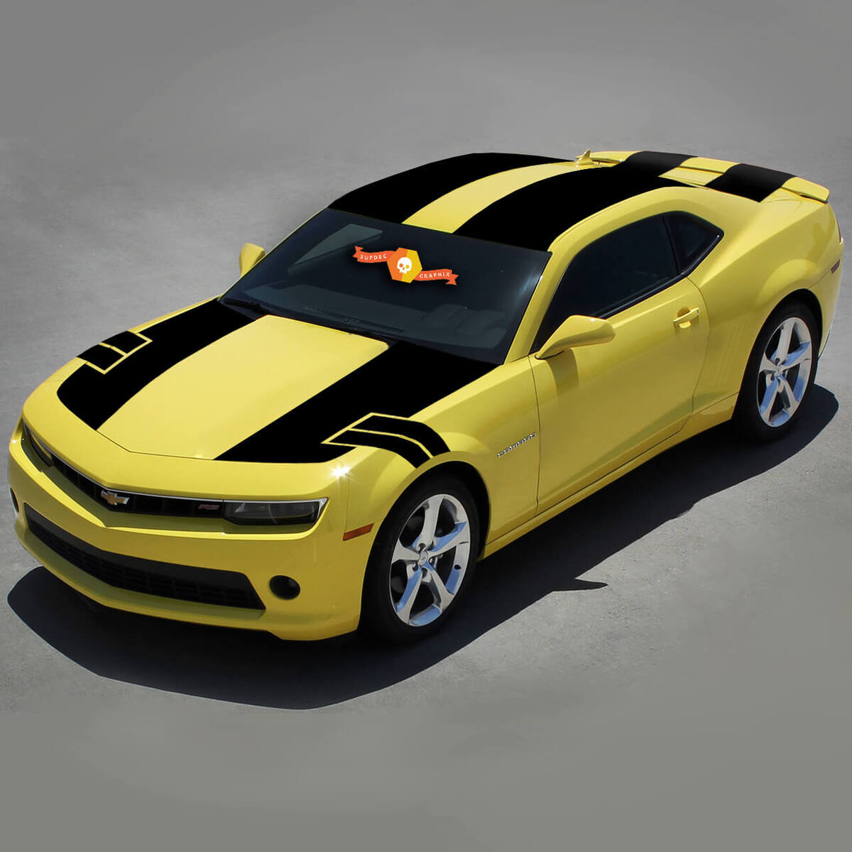 Chevrolet Camaro 2010-2015 Coupe Ns1 Style Stripes Juego completo de pegatinas de vinilo

