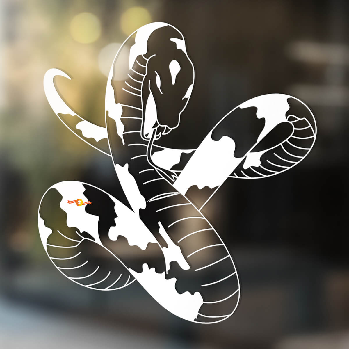 Serpiente vinilo arte pared ventana baño pegatina calcomanía extraíble #12
