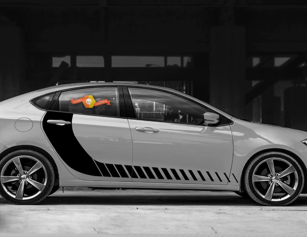 Puerta Accent Side Hockey Stripes Decals para Dodge Dart
