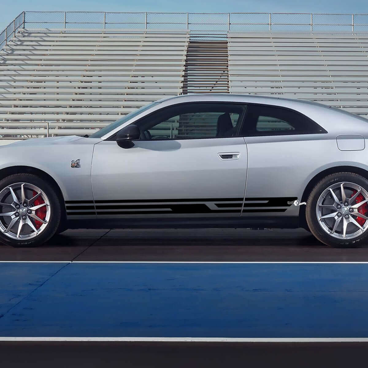 Calcomanías Geométricas de Paneles Laterales para Dodge Charger Eléctrico