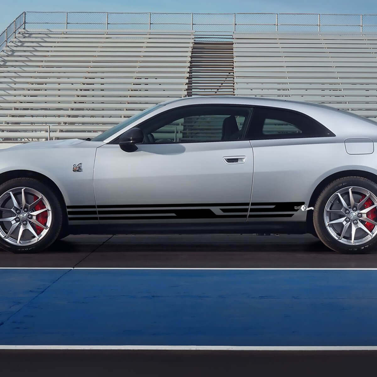 Calcomanías de tiras para panel lateral 2 para Dodge Charger Electric