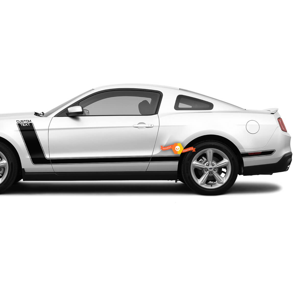 2x Side BOSS 302 Racing Stripes para calcomanías adhesivas Ford Mustang
