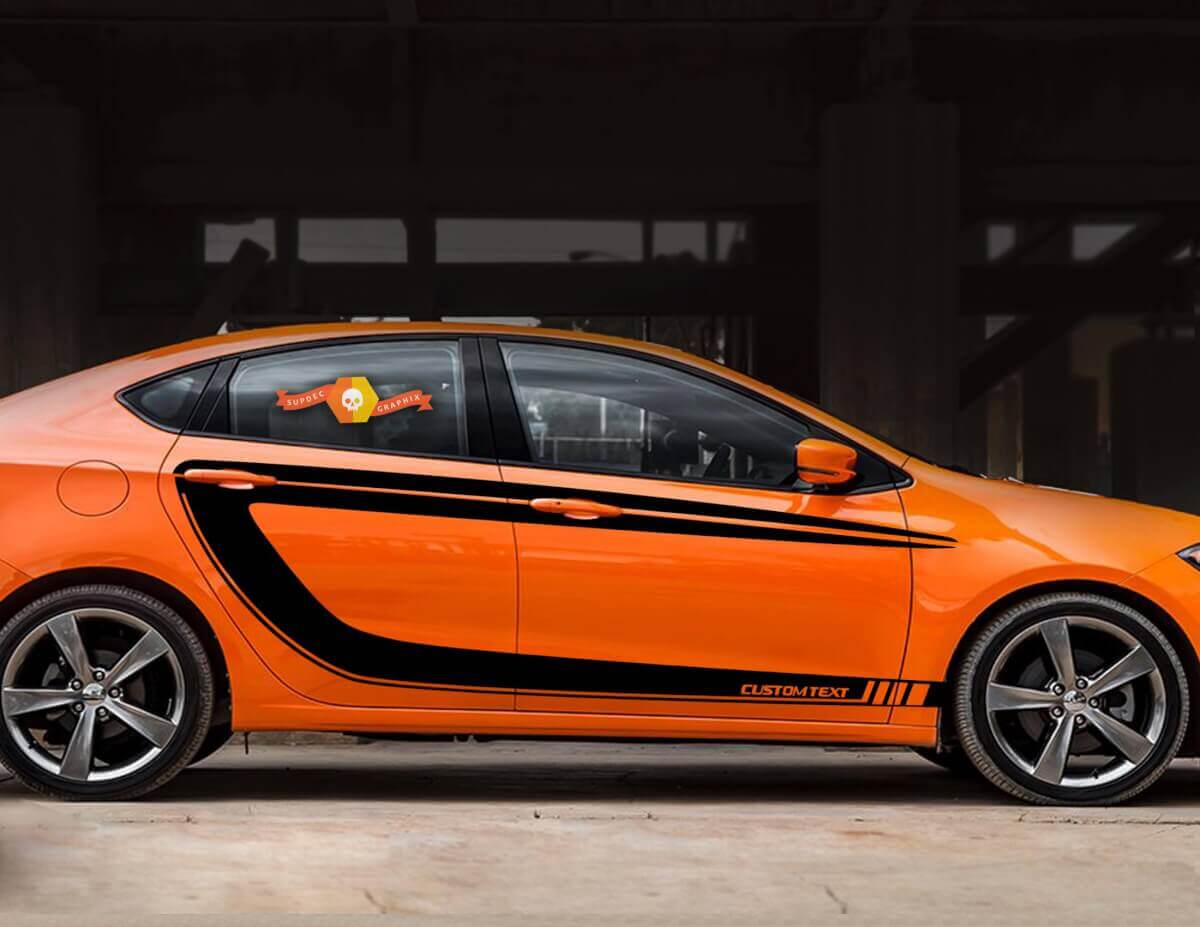 Calcomanía de vinilo de franjas C laterales 2 para Dodge Dart