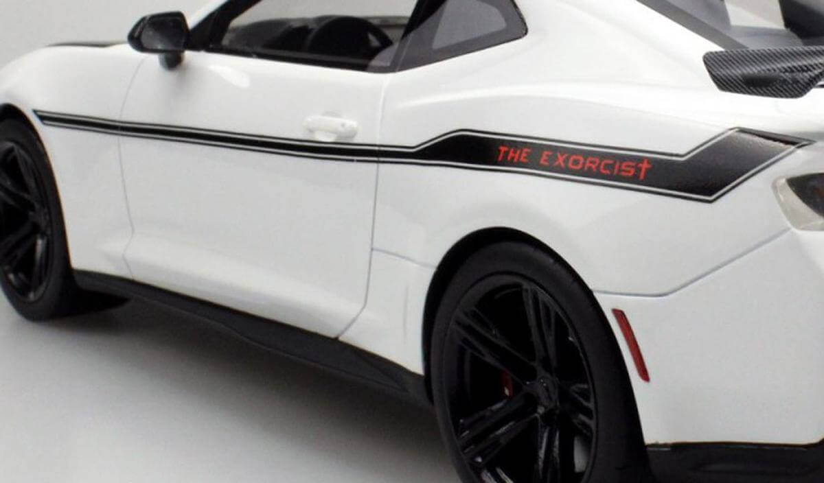 Kit de calcomanías de vinilo con franjas laterales estilo Exorcista ZL1 para Chevrolet Camaro 2017-2019