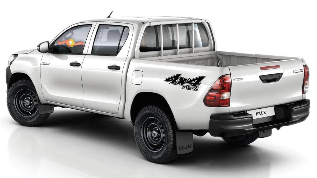 TOYOTA 4X4 HILUX 2x cuerpo vinilo calcomanía pegatinas gráficos emblema logo
