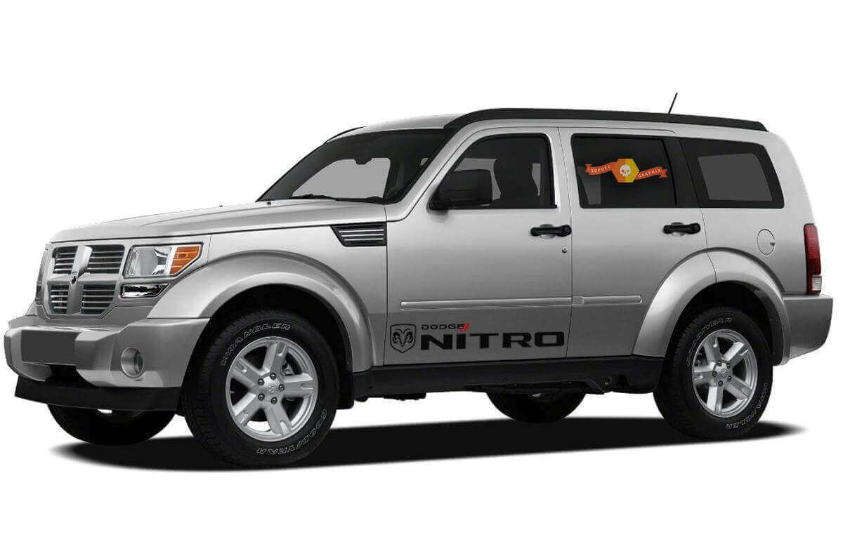 2x Vinilo adhesivo de puerta lateral Racing para Dodge Nitro