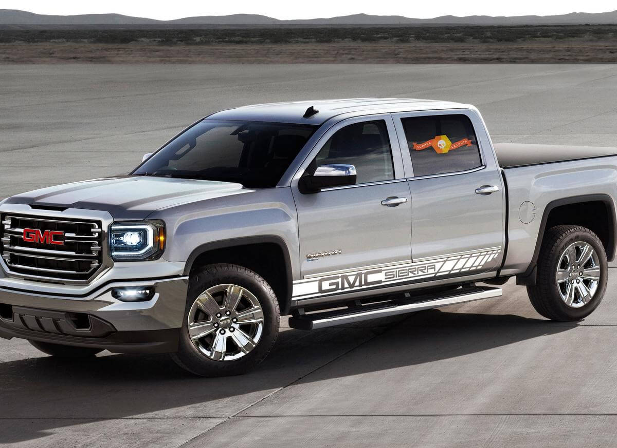 Kit de vinilos decorativos con franja lateral para GMC Sierra 1500