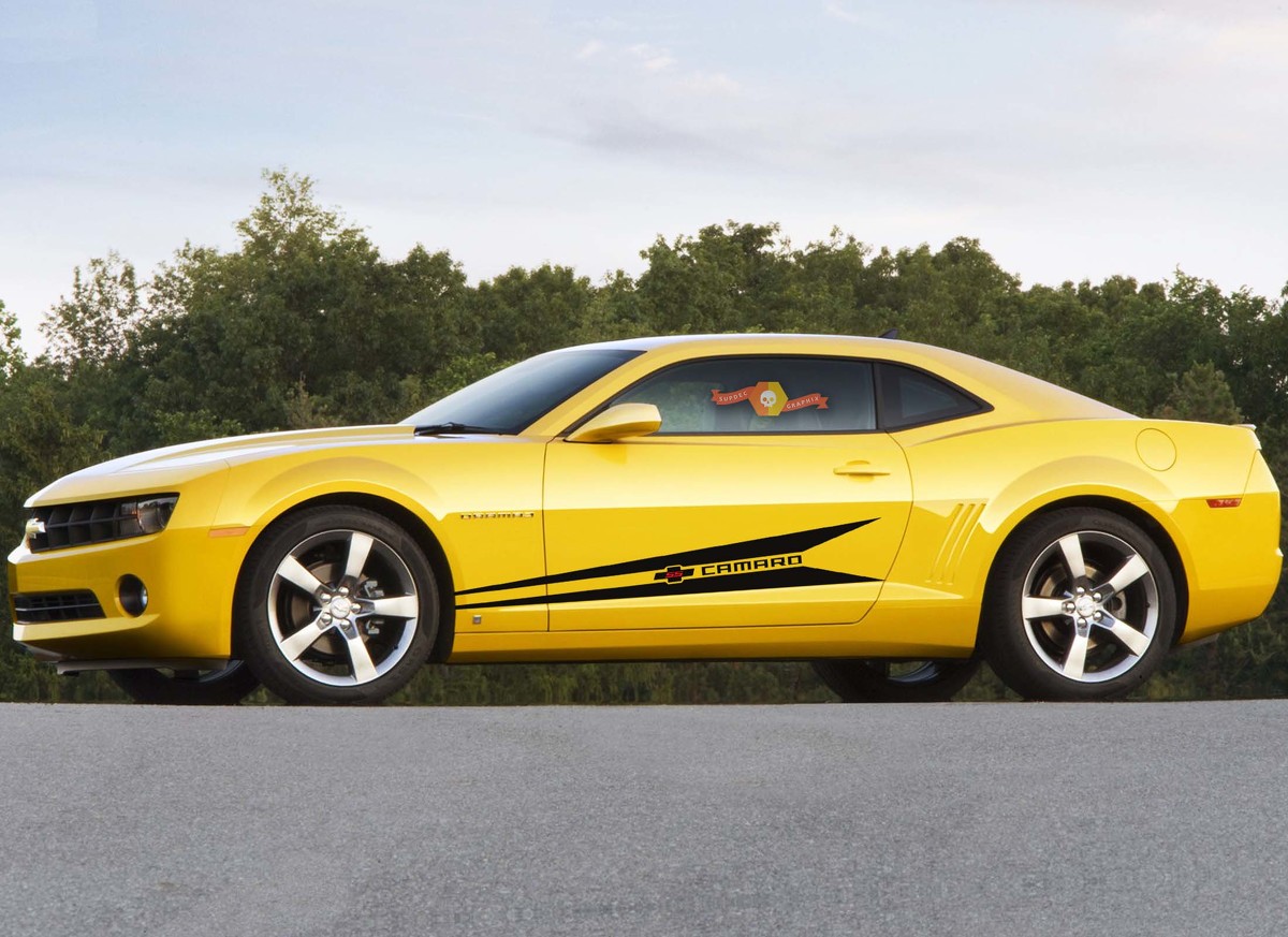Chevrolet CAMARO SS 2x Racing Stripe gráfico vinilo adhesivo para carrocería 2 colores
