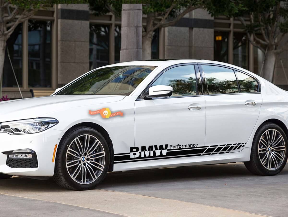 BMW Performance 2x StriPes StriPes Vinyl Sticker BMW 1 3 5 7 Serie X4 x5 x6

