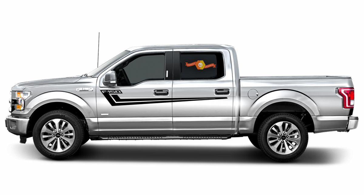 2X Ford F-150 HOCKEY side Vinyl Decals gráficos rally sticker 2017-2018
