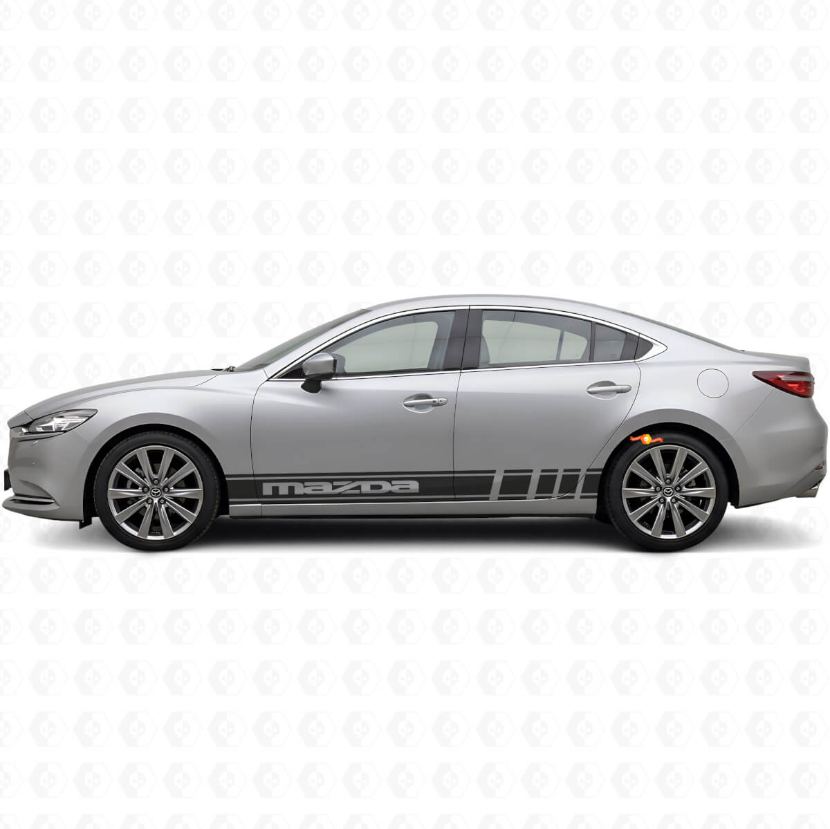 Kit de vinilo con franjas de paneles laterales de marca para Mazda 6