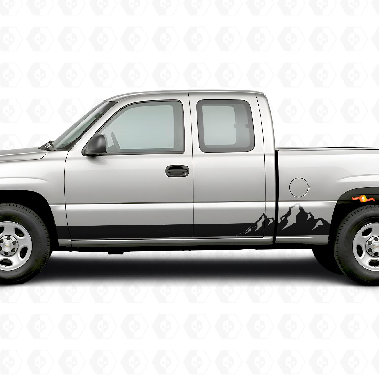Tiras de Vinilo para Puerta y Panel Lateral Mountain Range para Chevrolet Silverado 1500 GMT800 1999-2007