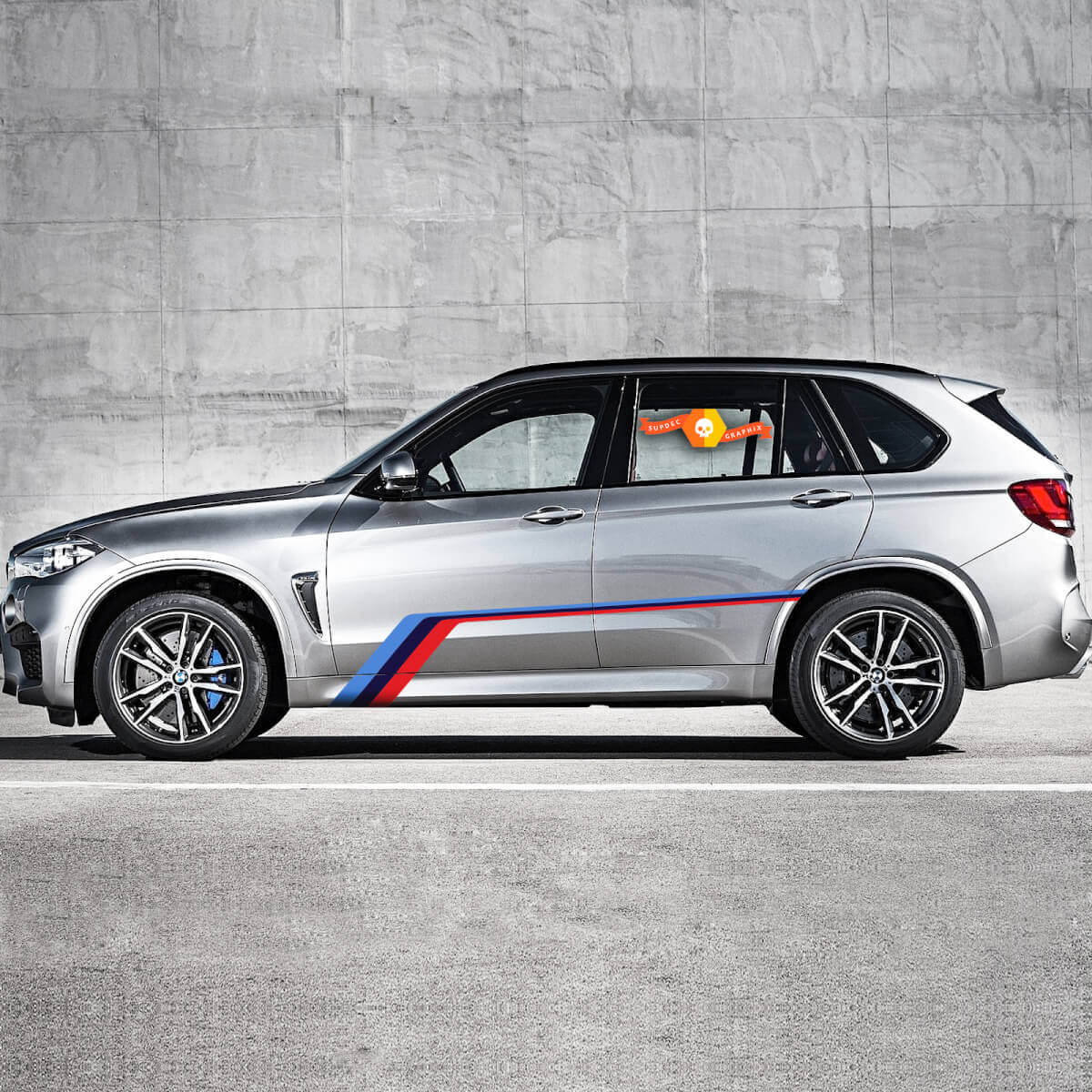 Juego de Pegatinas de Vinilo con Gráficos Laterales M-Style para BMW X5 F15 / X5 M F85 2013-2018