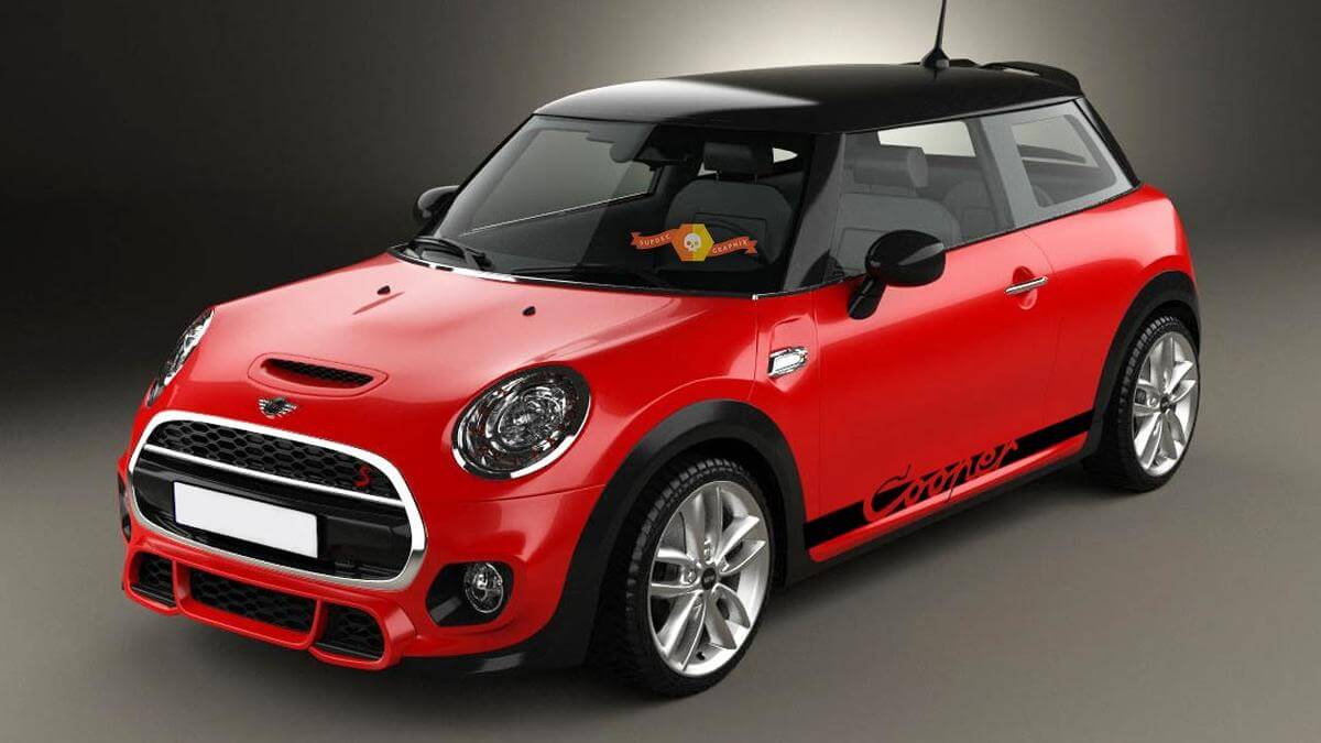 Mini Cooper S F56 2014-2018 - gráficos de rayas laterales
