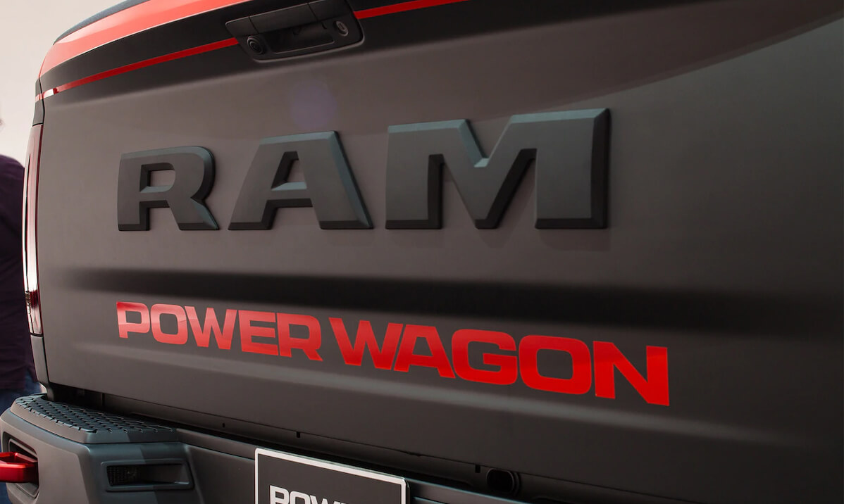 Vinilo adhesivo para portón trasero Power Wagon para Dodge Ram 1500 2010-2018
