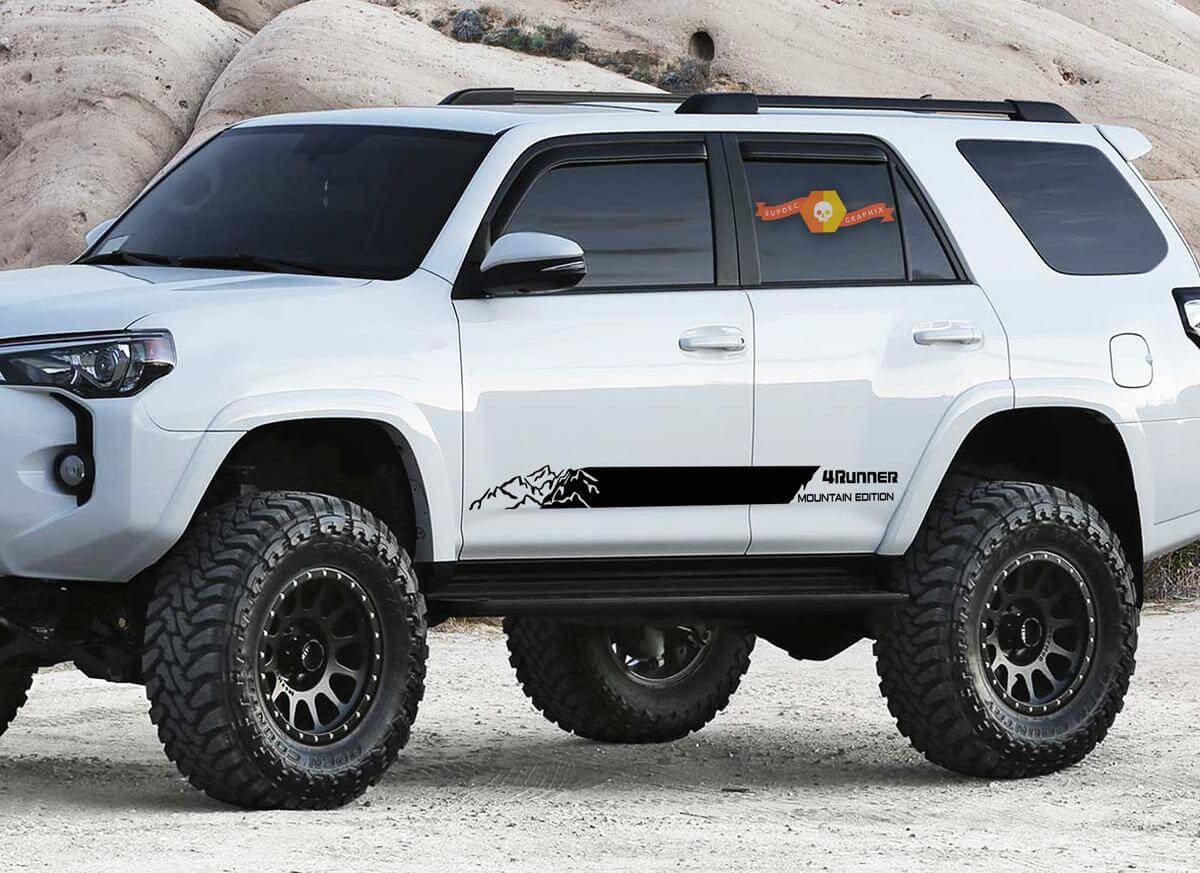 Kit de calcomanías de vinilo con franjas laterales edición Mountain para Toyota 4Runner