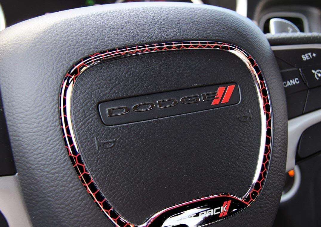 Anillo decorativo abombado para volante Scat Pack para Dodge Challenger o Charger