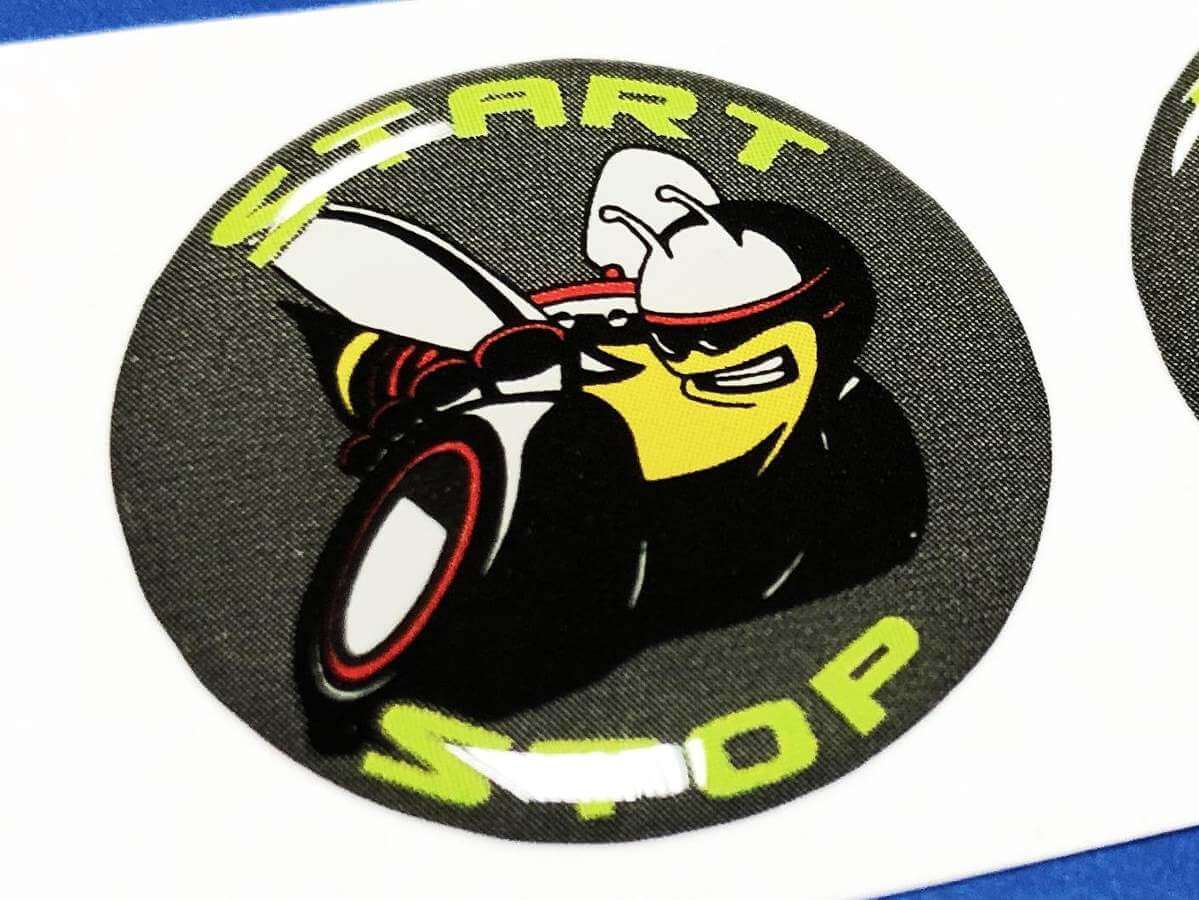 Pegatinas de vinilo con logotipo Start Stop para Dodge Challenger Charger