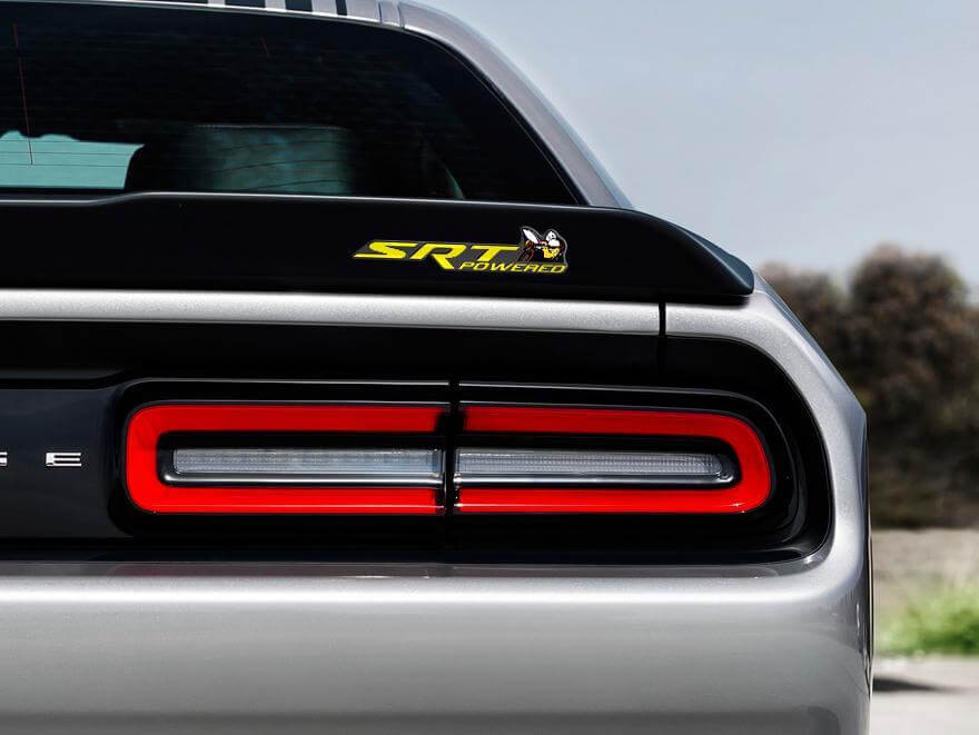 Calcomanía con emblema abultado con motor SRT para Dodge Challenger o Charger