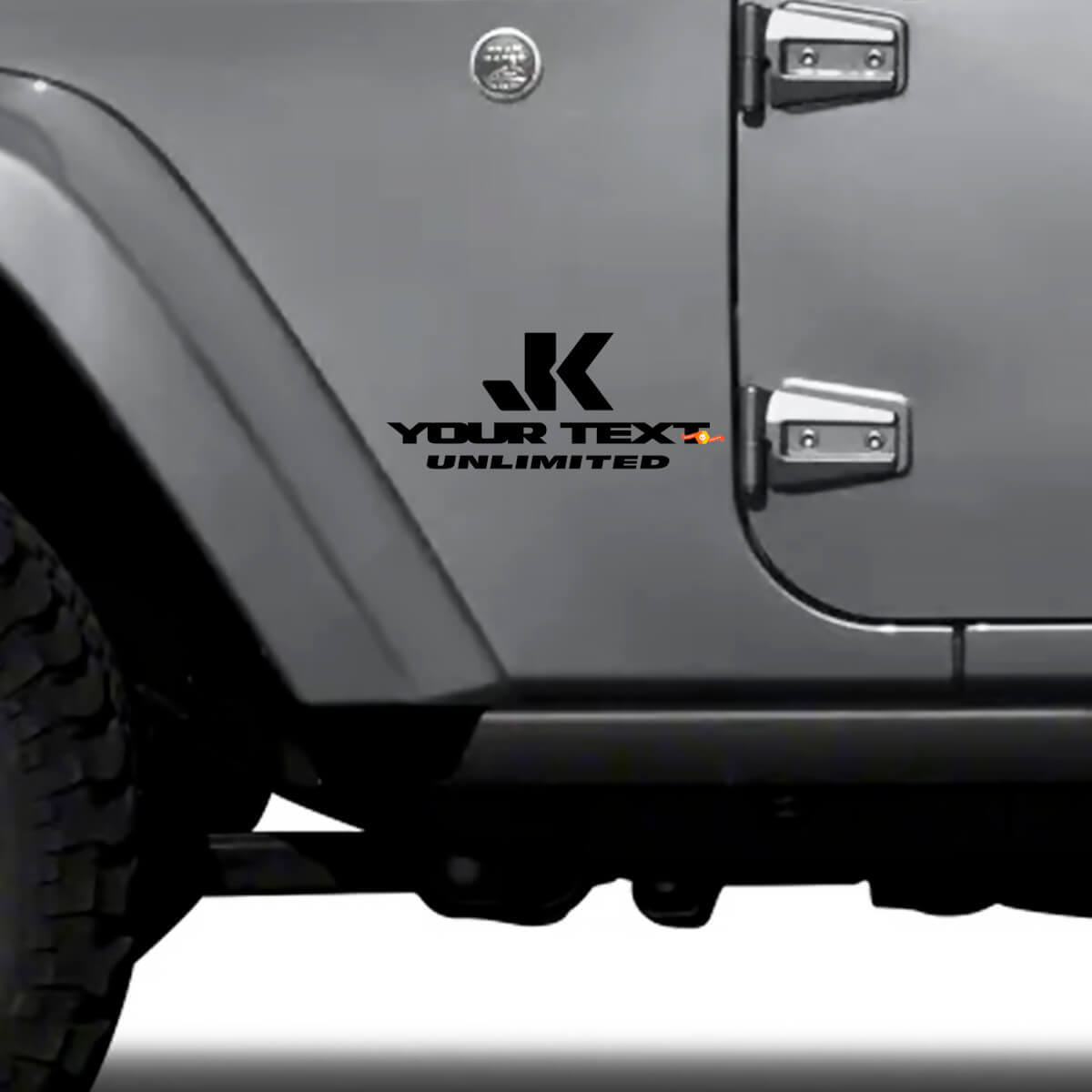 Juego de vinilos laterales personalizados para Jeep Wrangler JK Unlimited