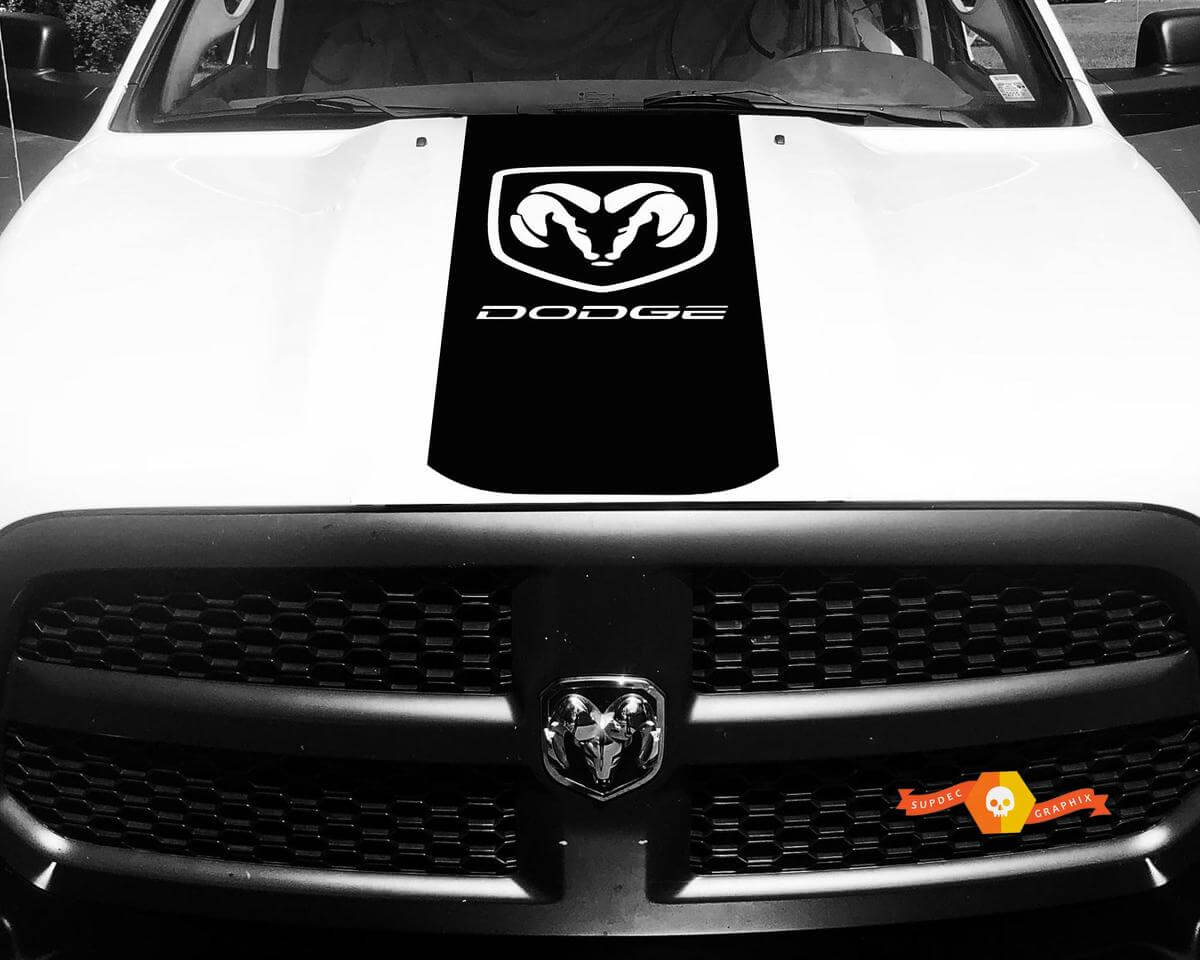 Dodge Ram 1500 2500 3500 Vinilo Racing Stripe Hemi Hood Calcomanías Pegatinas #5
