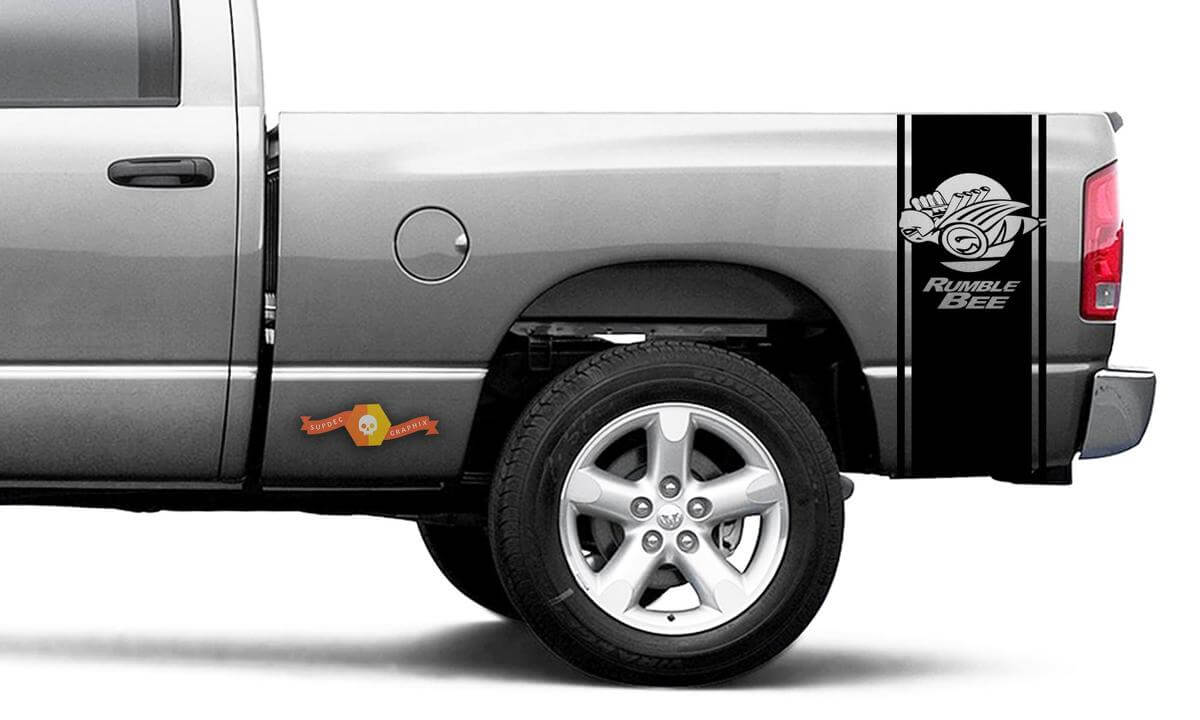 Kit de Vinilo con Franjas Laterales Rumble Bee para Dodge Ram 1500 2500