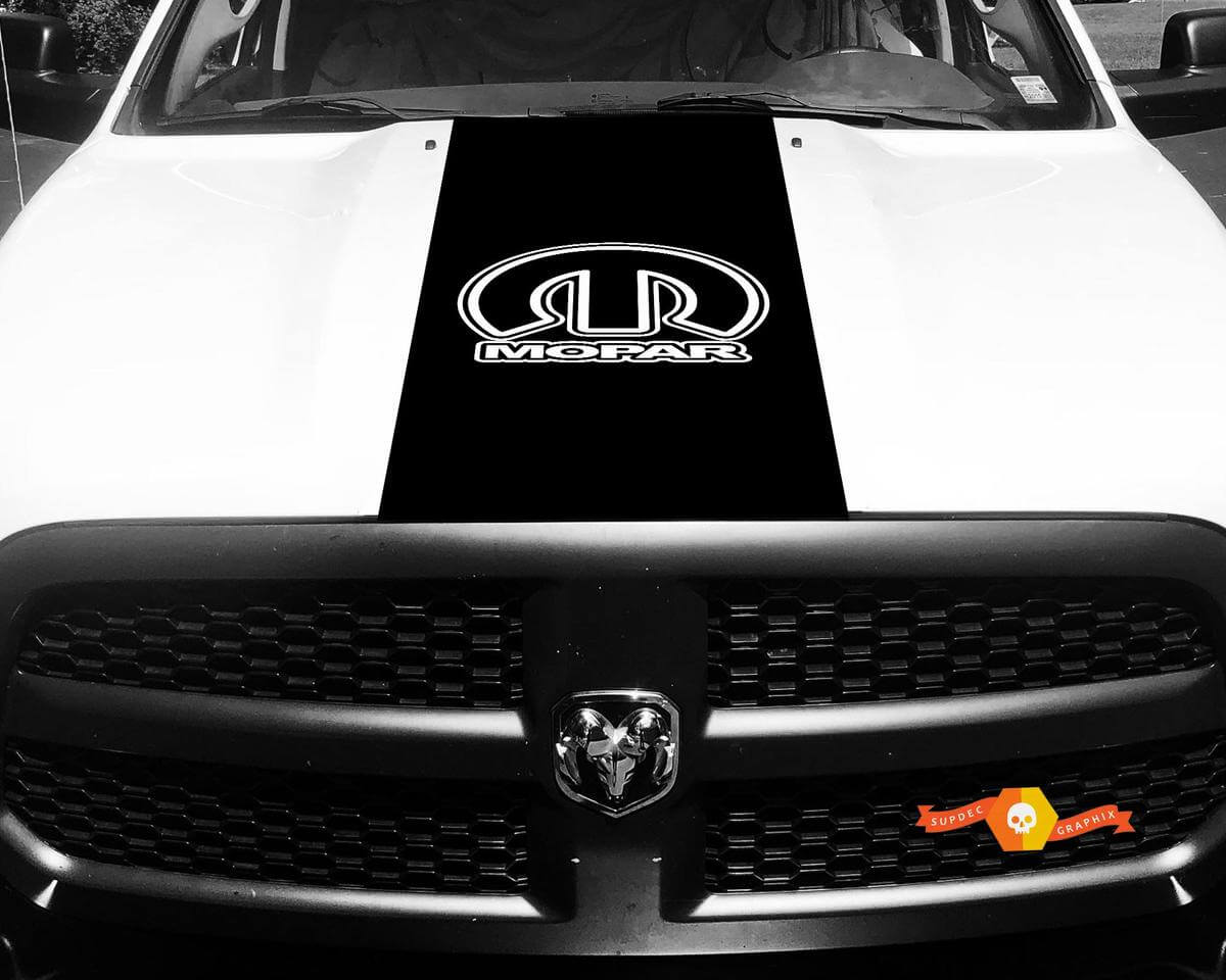 Dodge Ram 1500 2500 3500 Vinilo Racing Stripe Mopar Hood Calcomanías Pegatinas #26
