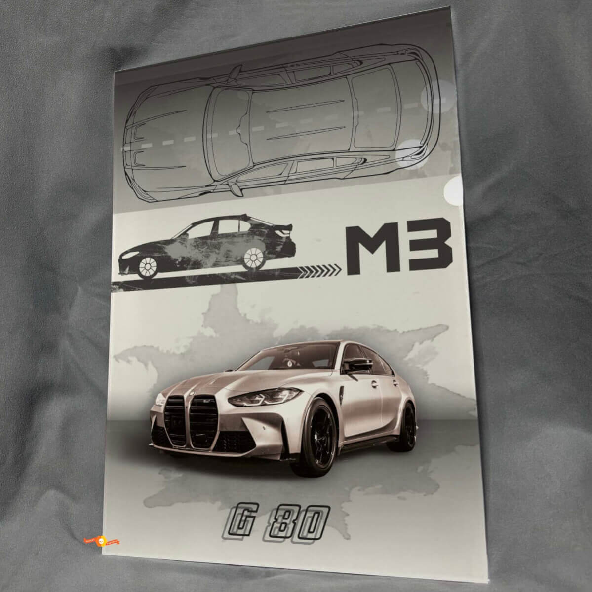 Panel de arte de pared de garaje de acrílico brillante personalizado M3 G80 para fans de BMW