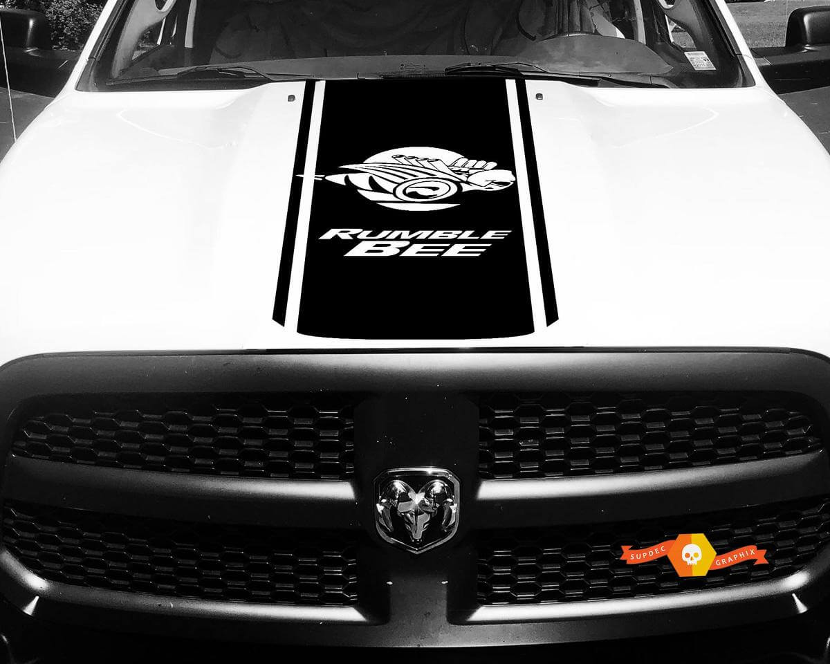 1500 2500 3500 Camión Vinilo Racing Stripe Dodge Ram Bee Hood Calcomanías Pegatinas #81
