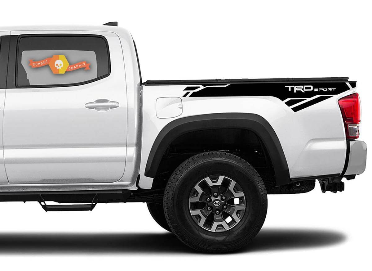 Kit de Calcomanías de Vinilo en el Lado de la Caja Estilo Deportivo TRD para Toyota Tacoma 2016-2020