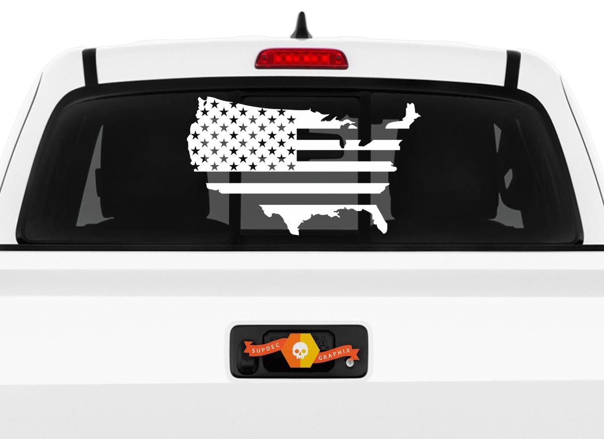TFixol coche Exterior capucha pegatinas EE. UU. Bandera calcomanía