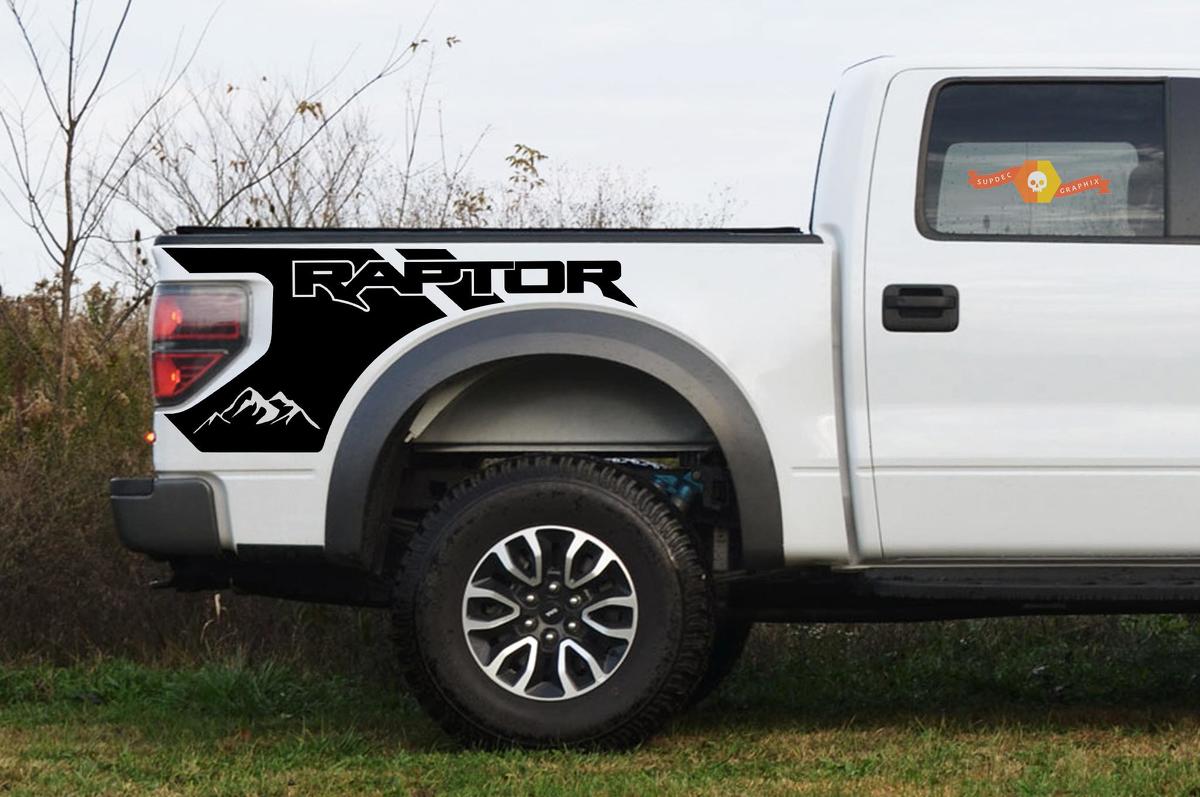 Gráficos de cabecera de las montañas Ford Raptor - Calcomanías Raptor 2010-2014 - Pegatinas Raptor
