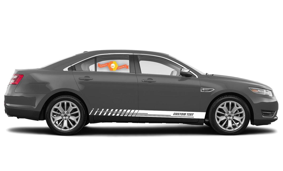 Calcomanías de vinilo con rayas de panel basculante de carreras para Ford Taurus
