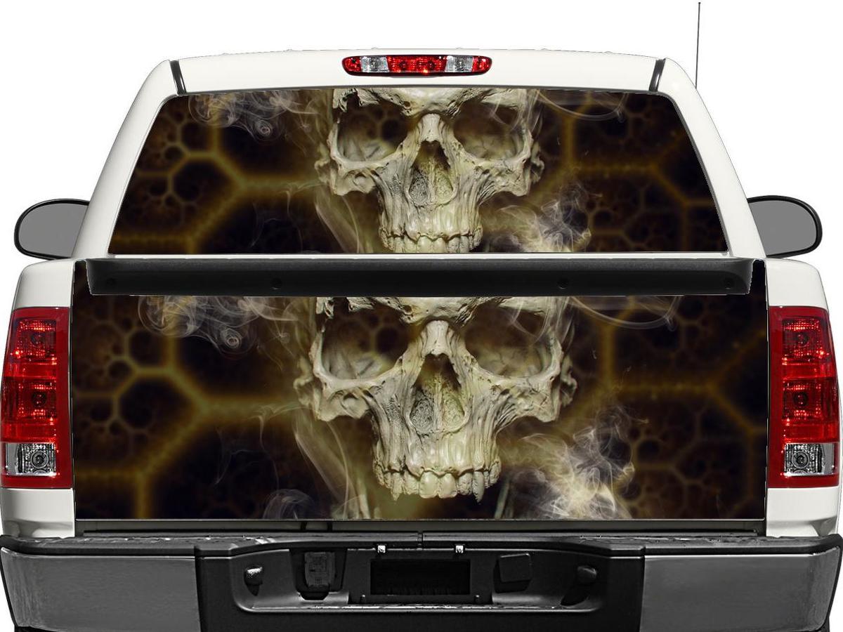 Cráneo De Muerte Ventana trasera o Etiqueta de Tailgate Etiqueta Pick-Up Truck Suv Car