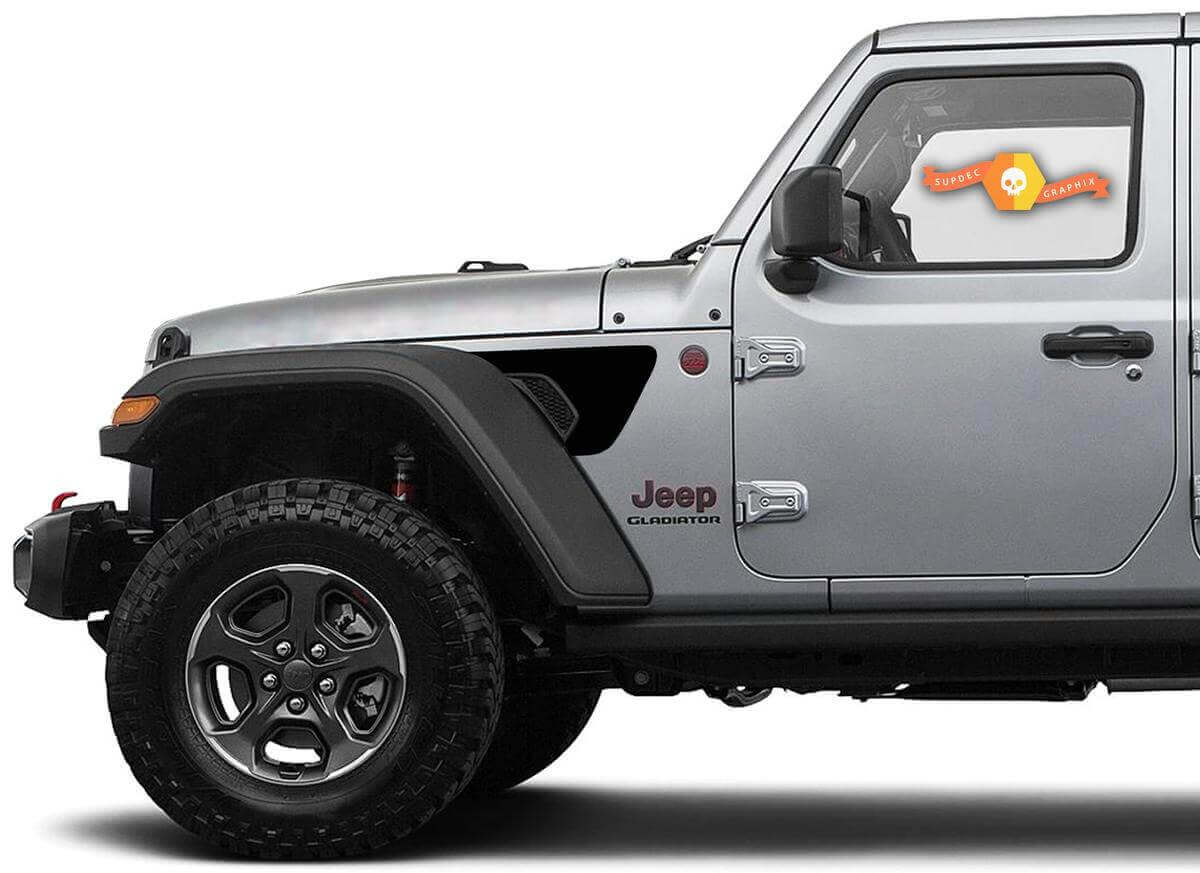 Kit de vinilos adhesivos para salpicadero estilo Gravity en negro para Jeep Gladiator JT Wrangler JL JLU
